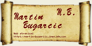 Martin Bugarčić vizit kartica